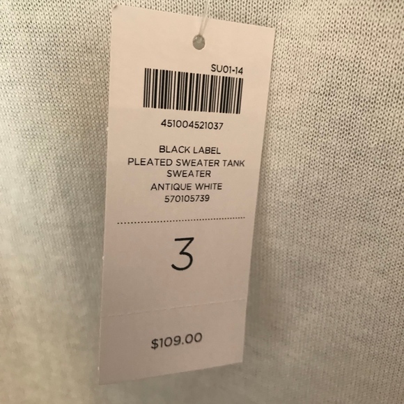 Chico's Black Label Pleated Sweater Tank - Picture 10 of 11